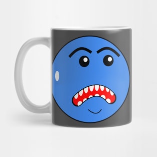 Mr Angry Blue Ball Mug